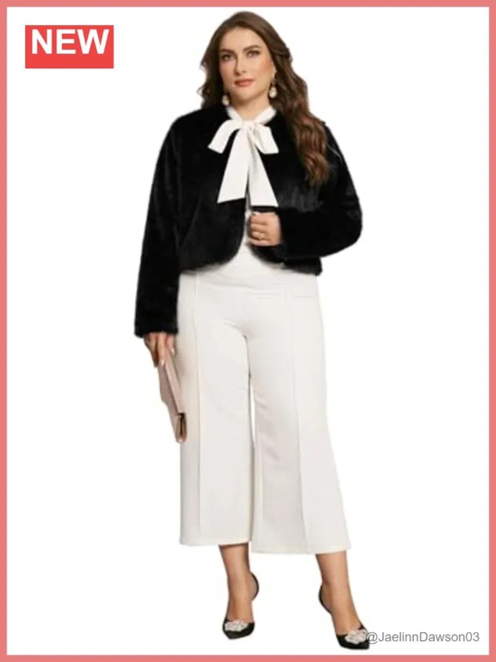 Faux Fur Open Front Long Sleeve Winter Coat Cardigan Jacket